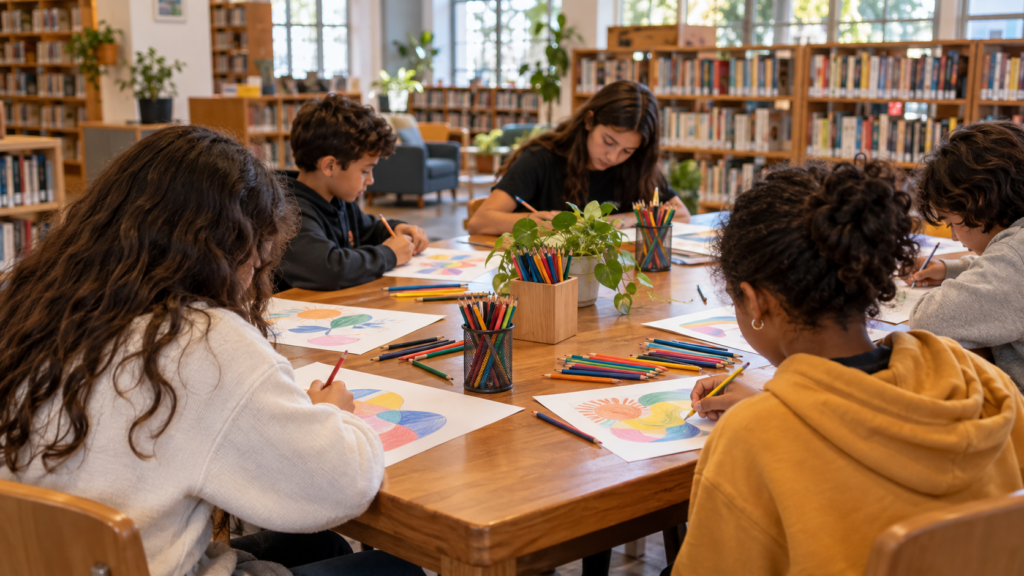 Biblioteca de Eldorado do Sul promove oficina de desenho para jovens em 21 de outubro