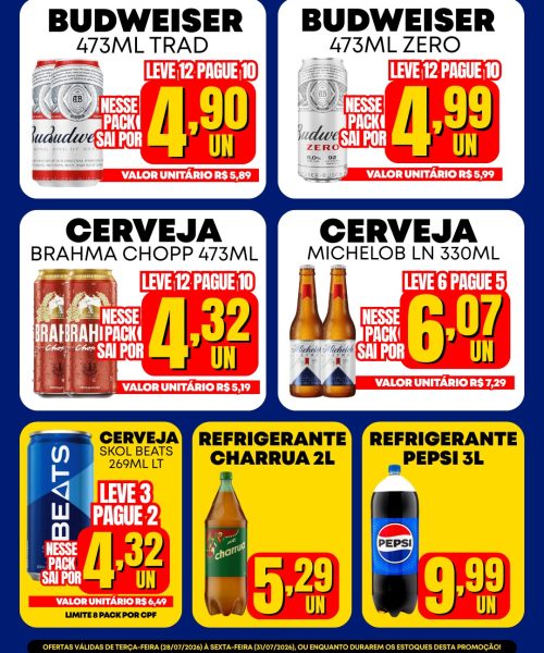 📆 Válido de terça-feira, dia 28/07/2026, a sexta-feira, dia 31/07/2026.